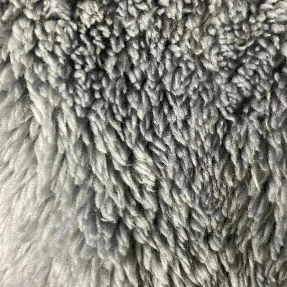 VICTORIA SECRET PINK WOMENS SIZE LARGE GRAY PLUSH ZIP FRONT TEDDY JACKET… - Picture 4 of 12